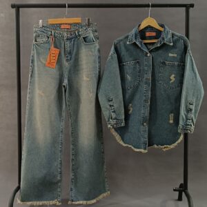 ست شومیز فول بگ پایین ریش